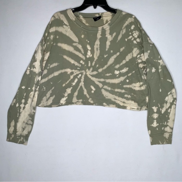 Blank Paige Cropped Tie Dye Sweatshirt Size M - Picture 2 of 7